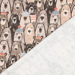 Ganzjahressweat Digital Bärenversammlung - beige