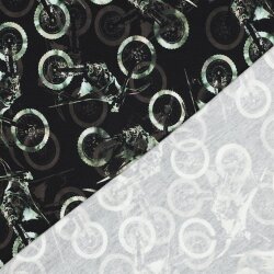 Ganzjahressweat Digital Dirtbike - schwarz/grün