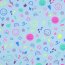 Baumwolljersey Neon Kritzelei - babyblau