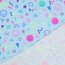 Baumwolljersey Neon Kritzelei - babyblau