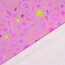 Baumwolljersey Neon Kritzelei - softpink