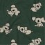 Baumwolljersey Organic Koalas - dunkelgrün
