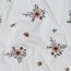 Baumwolljersey Organic Blumen - weiß