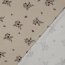 Baumwolljersey Organic Blumen - sand