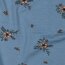 Baumwolljersey Organic Blumen - hellblau