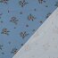 Baumwolljersey Organic Blumen - hellblau