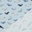 Baumwolljersey Wale - hellblau