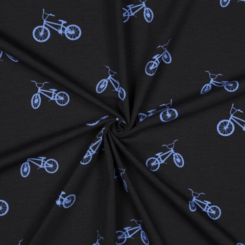 Baumwolljersey BMX - schwarz