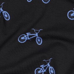 Baumwolljersey BMX BIKES - schwarz