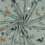 Baumwolljersey Meliert Wasser Dinos - altmint meliert