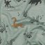 Baumwolljersey Meliert Wasser Dinos - altmint meliert