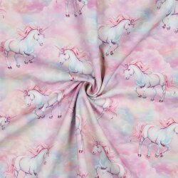 Softshell Digital Eihorn in Wolken - hellpink