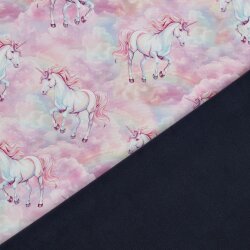 Softshell Digital Eihorn in Wolken - hellpink