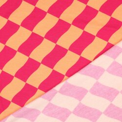 Ganzjahressweat Soft CHECK - PEACH / PINK