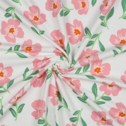 Ganzjahressweat Soft Blumen - ECRU