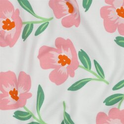 Ganzjahressweat Soft Blumen - ECRU