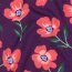 Ganzjahressweat Soft Blumen - BORDEAUX