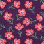 Ganzjahressweat Soft Blumen - BORDEAUX