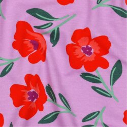 Ganzjahressweat Soft Blumen - PINK