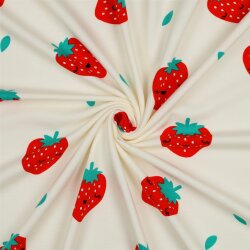 Ganzjahressweat Soft STRAWBERRIES - ECRU