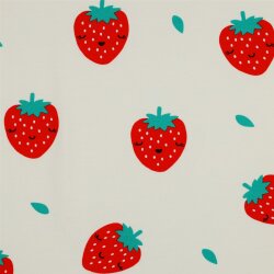 Ganzjahressweat Soft STRAWBERRIES - ECRU