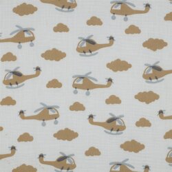 Musselin Hubschrauber - altweiß/senf