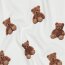 Baumwolljersey Organic Digital Teddy Bär - creme