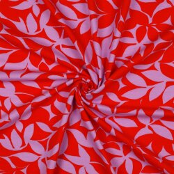 Ganzjahressweat Soft LEAVES - PINK / RED
