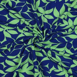 Ganzjahressweat Soft LEAVES - GREEN / dunkelblau
