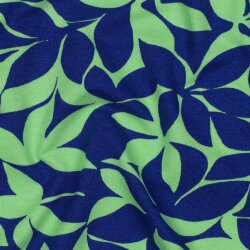 Ganzjahressweat Soft LEAVES - GREEN / dunkelblau