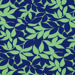 Ganzjahressweat Soft LEAVES - GREEN / dunkelblau