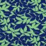 Ganzjahressweat Soft LEAVES - GREEN / dunkelblau