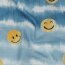 Musselin Digital Smileys - jeansblau