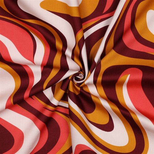 Baumwollsatin Farbstreifen - weinrot