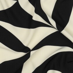 Polyesterjersey GEOMETRIC - schwarz