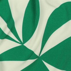 Polyesterjersey GEOMETRIC - grün