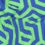 Polyesterjersey GEOMETRIC - kobaltblau