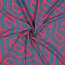 Polyesterjersey GEOMETRIC - fuchsia