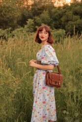 Baumwollvoile Digital Mohn Blumen - cremeweiss