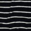 Stretchfrottee Gestreift - dunkelblau/creme