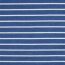 Stretchfrottee Gestreift - blau/creme