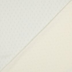 Feinstrickjersey "Vera" Lochmuster - creme