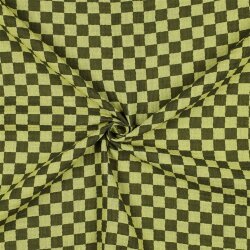 Musselin Doppelseitig Kariert - grün