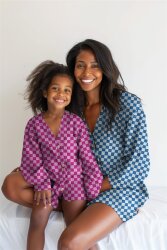 Musselin Doppelseitig Kariert - grün