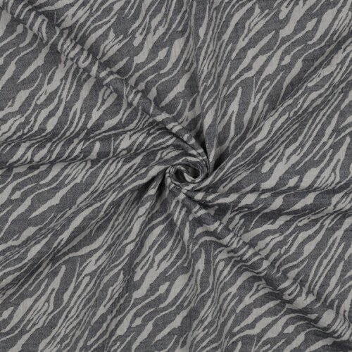 Musselin Jacquard Tiere - dunkelblau