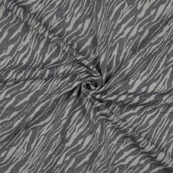 Musselin Jacquard Tiere - dunkelblau