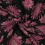Jacquard Blumen - schwarz / PINK