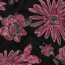 Jacquard Blumen - schwarz / PINK