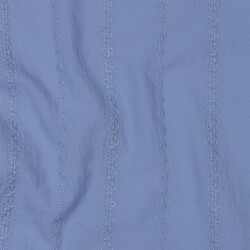 Baumwoll Voile Bestickt STRIPES - LAVENDER