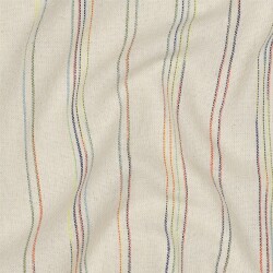 Leinen Viskose STRIPES - MULTICOLOUR